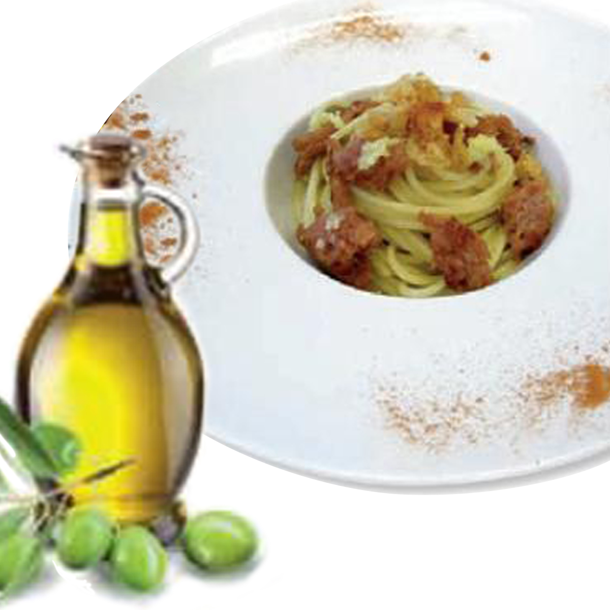 Spaghetti aglio, olio, Zampone Modena IGP e… Pecorino
